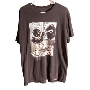 3Blackdot Manga Graphic T-Shirt Men’s Size L — Black, Anime Style, Streetwear
